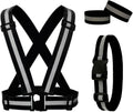 High-Visibility Reflective Running Vest & Armband Safety Set