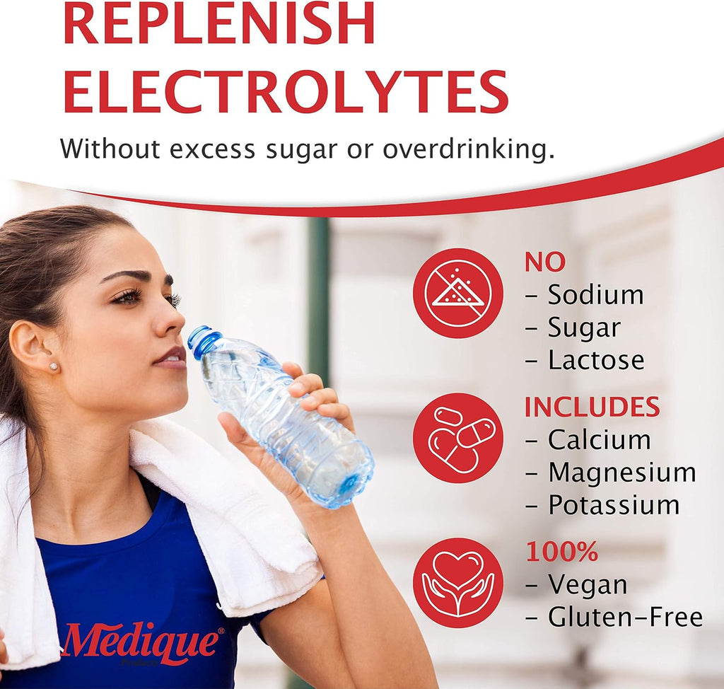 Electrolyte Rehydration Tablets for Fast Cramp & Fatigue Relief