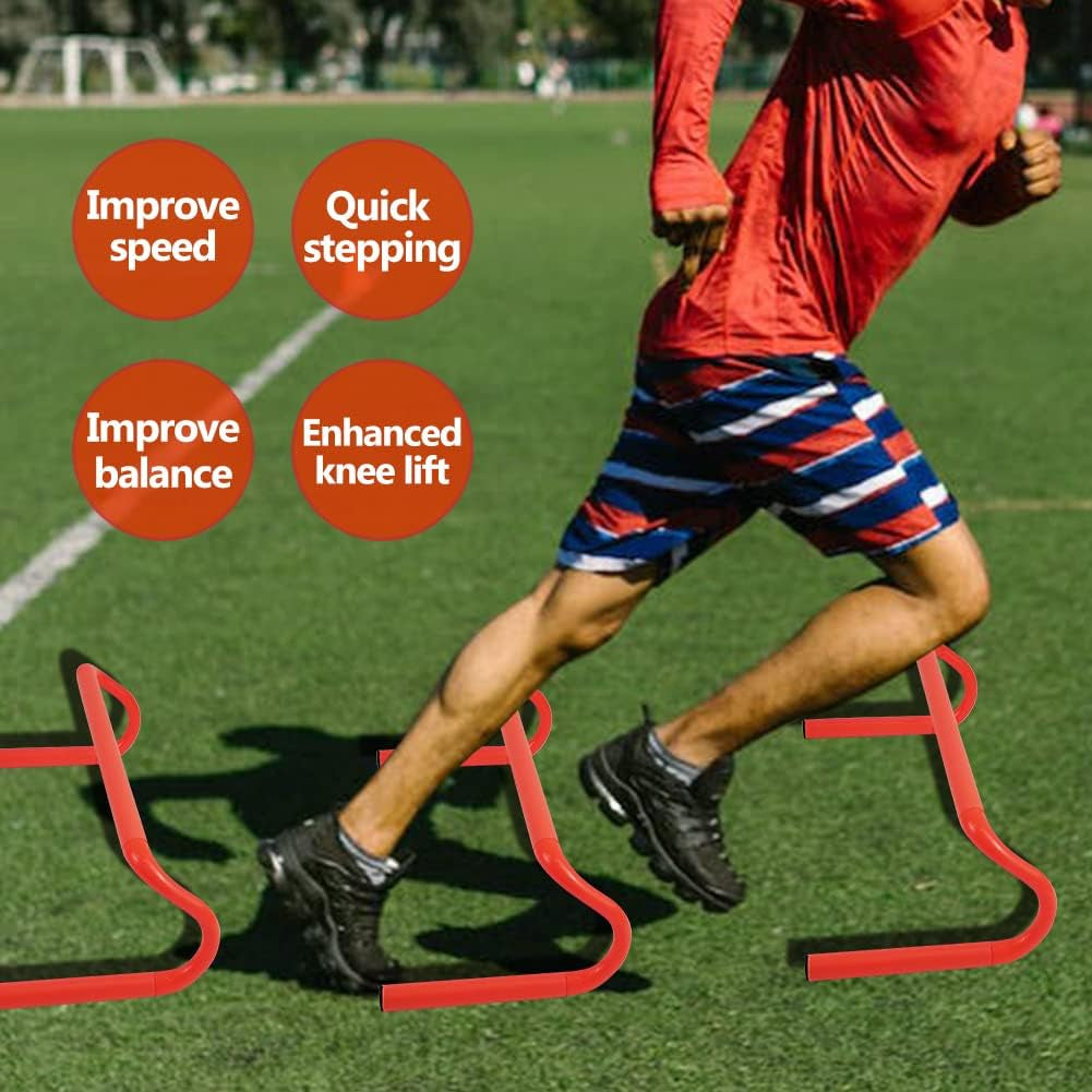 4-Pack Detachable Agility Hurdles – Soccer & Speed Training Equipment