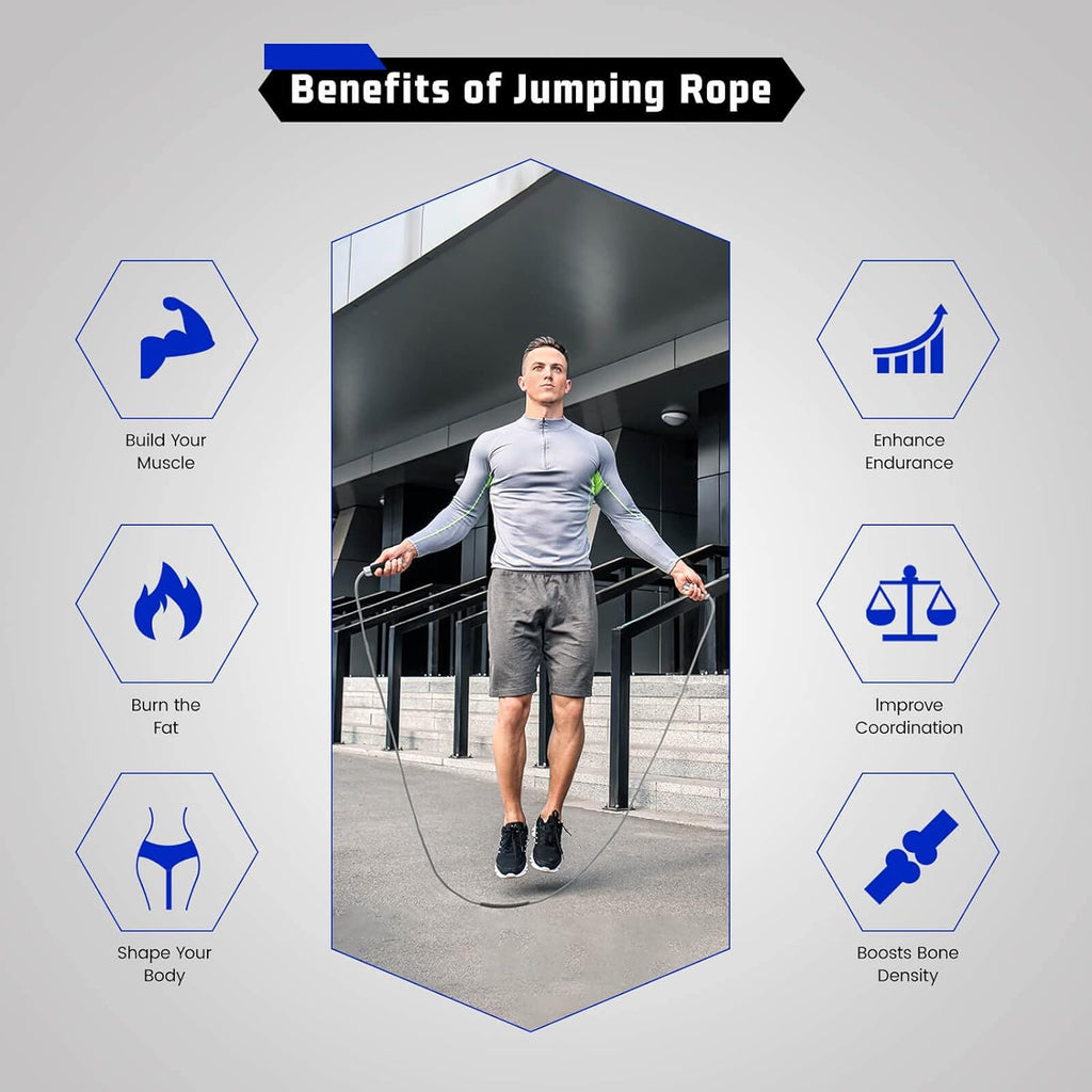 1Lb Weighted Jump Rope – Non-Slip Handles for Outdoor Cardio & Boxing