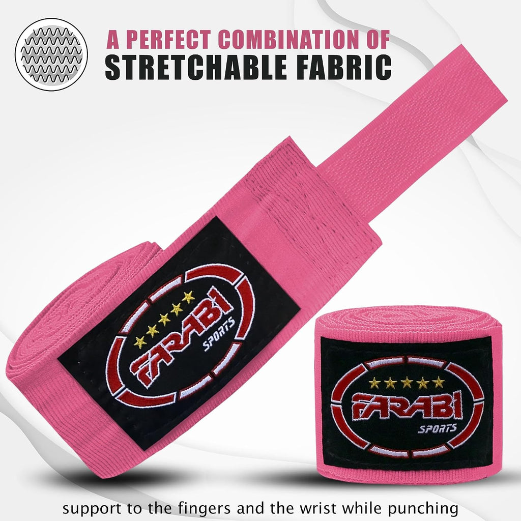 Boxing Hand Wraps – 100In Wrist & Knuckle Support for Training