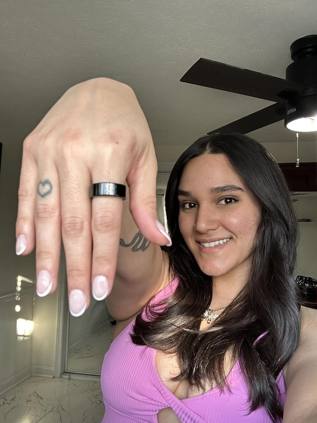 Smart Sleep & Recovery Tracker Ring with Heart Rate Monitor