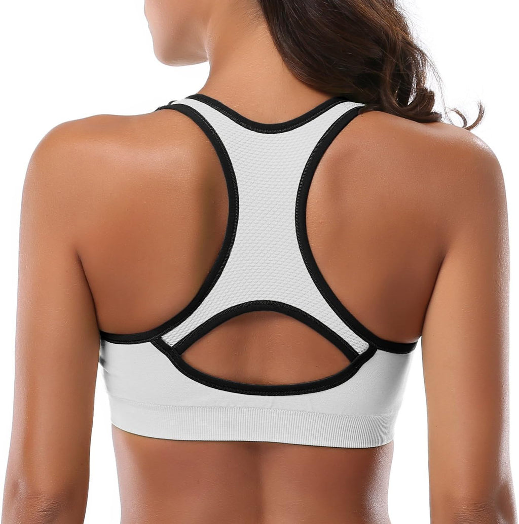 High-Impact Seamless Sports Bra – Racerback Support for Running & Gym