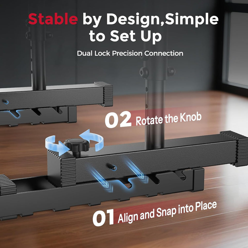 Adjustable Dip Bar & Parallette Station – Heavy-Duty Home Gym Equipment