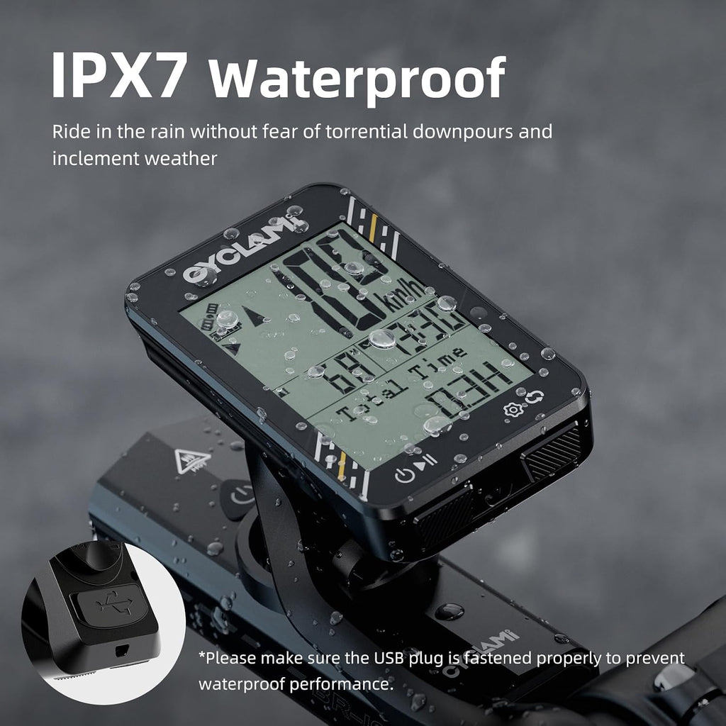 GPS Bike Computer – Wireless Speedometer & Odometer for Cyclists