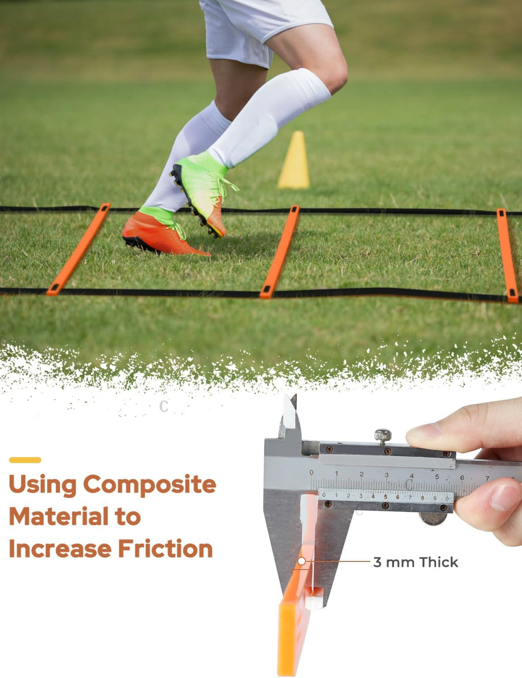 20Ft Agility Ladder & Cone Speed Training Set for Athletes