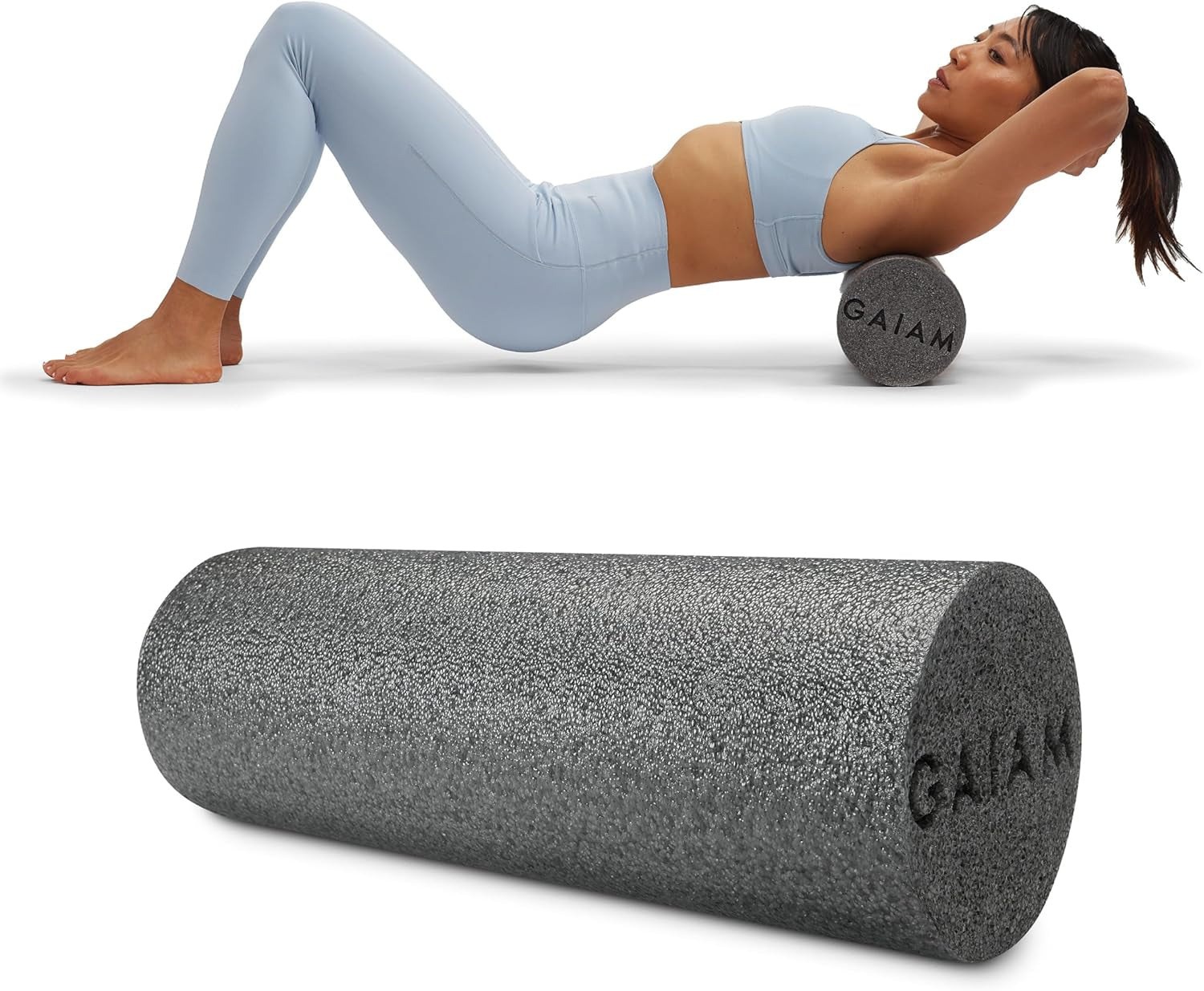 Gaiam Restore High-Density Foam Roller – Post-Workout Muscle Recovery