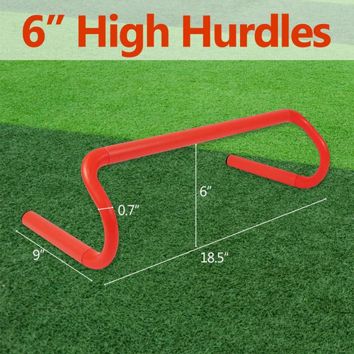 4-Pack Detachable Agility Hurdles – Soccer & Speed Training Equipment