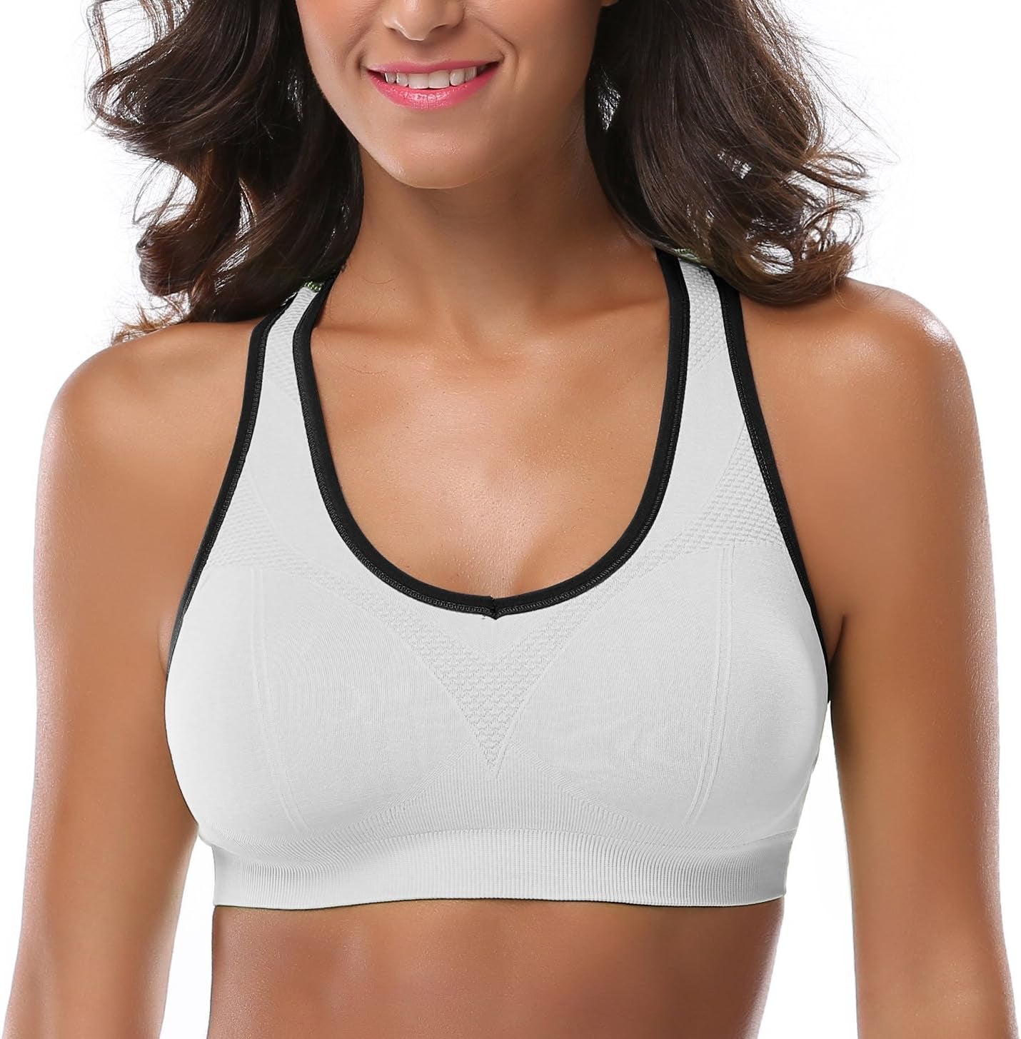 High-Impact Seamless Sports Bra – Racerback Support for Running & Gym