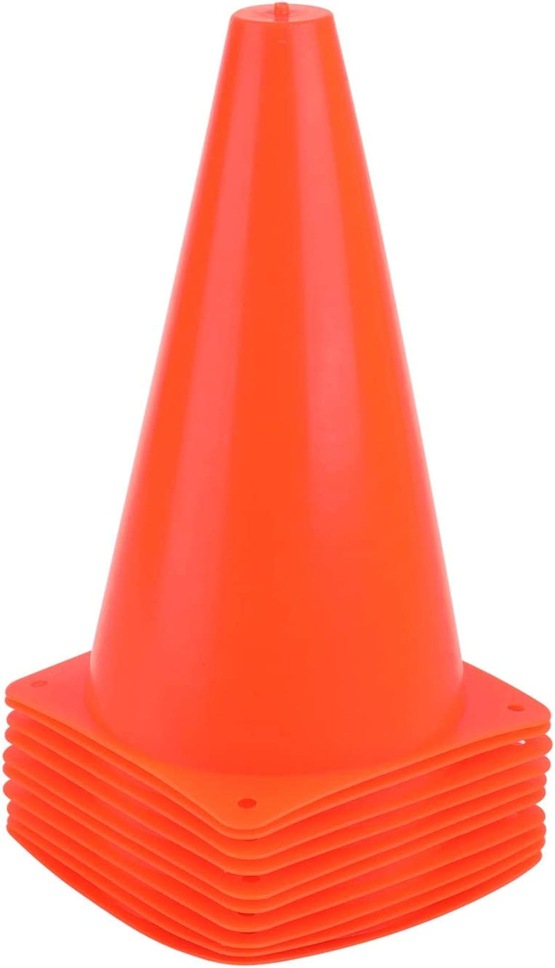 9-Inch Agility Training Cones (Set of 10) – Soccer & Speed Drill Markers
