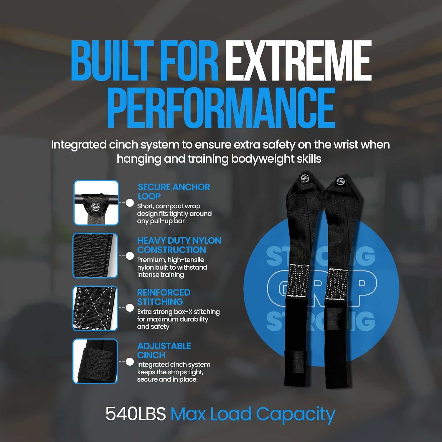 Premium Suspension Trainer Straps – Full-Body Bodyweight Workout System