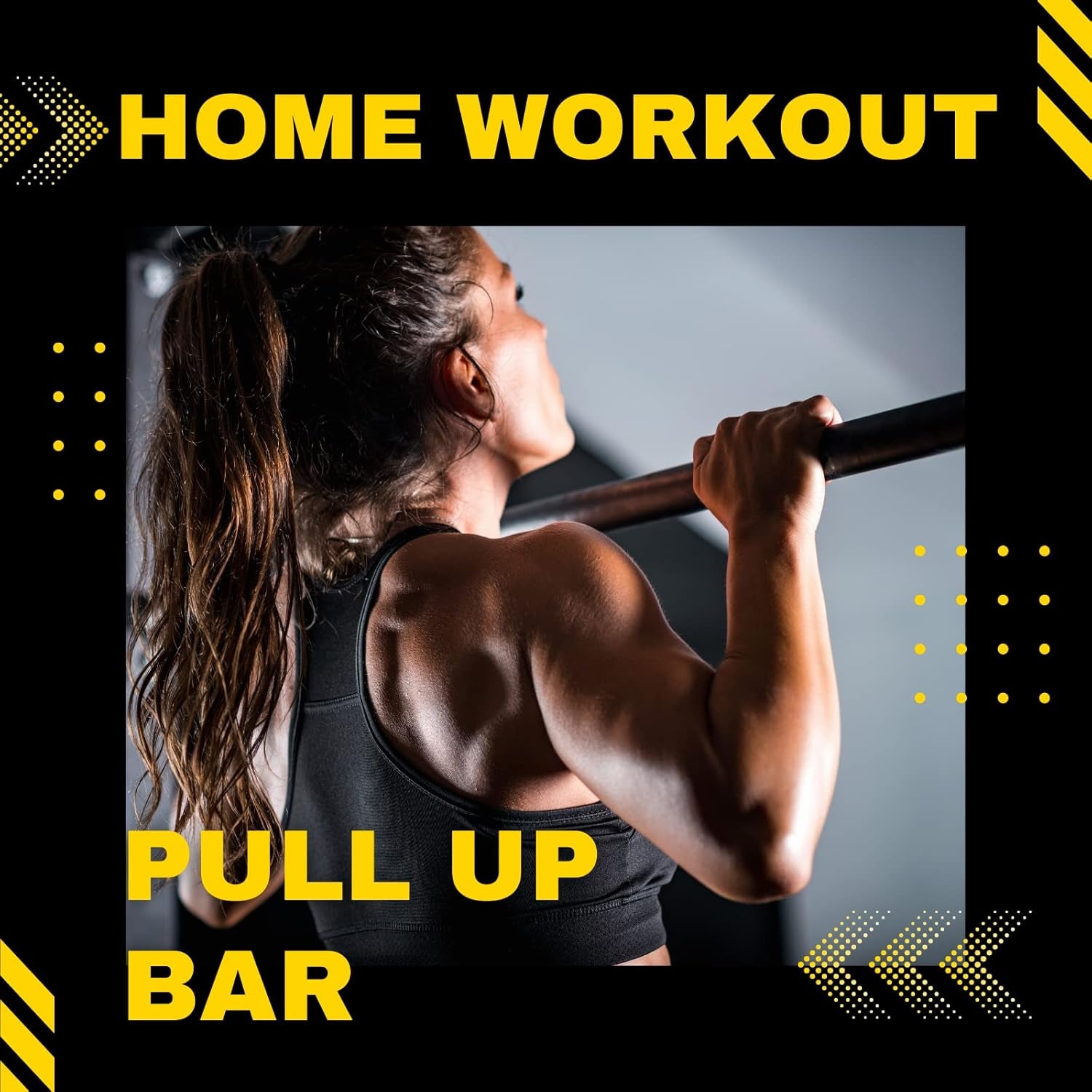 No-Screw Doorway Pull-Up & Chin-Up Bar – Portable Home Gym Trainer
