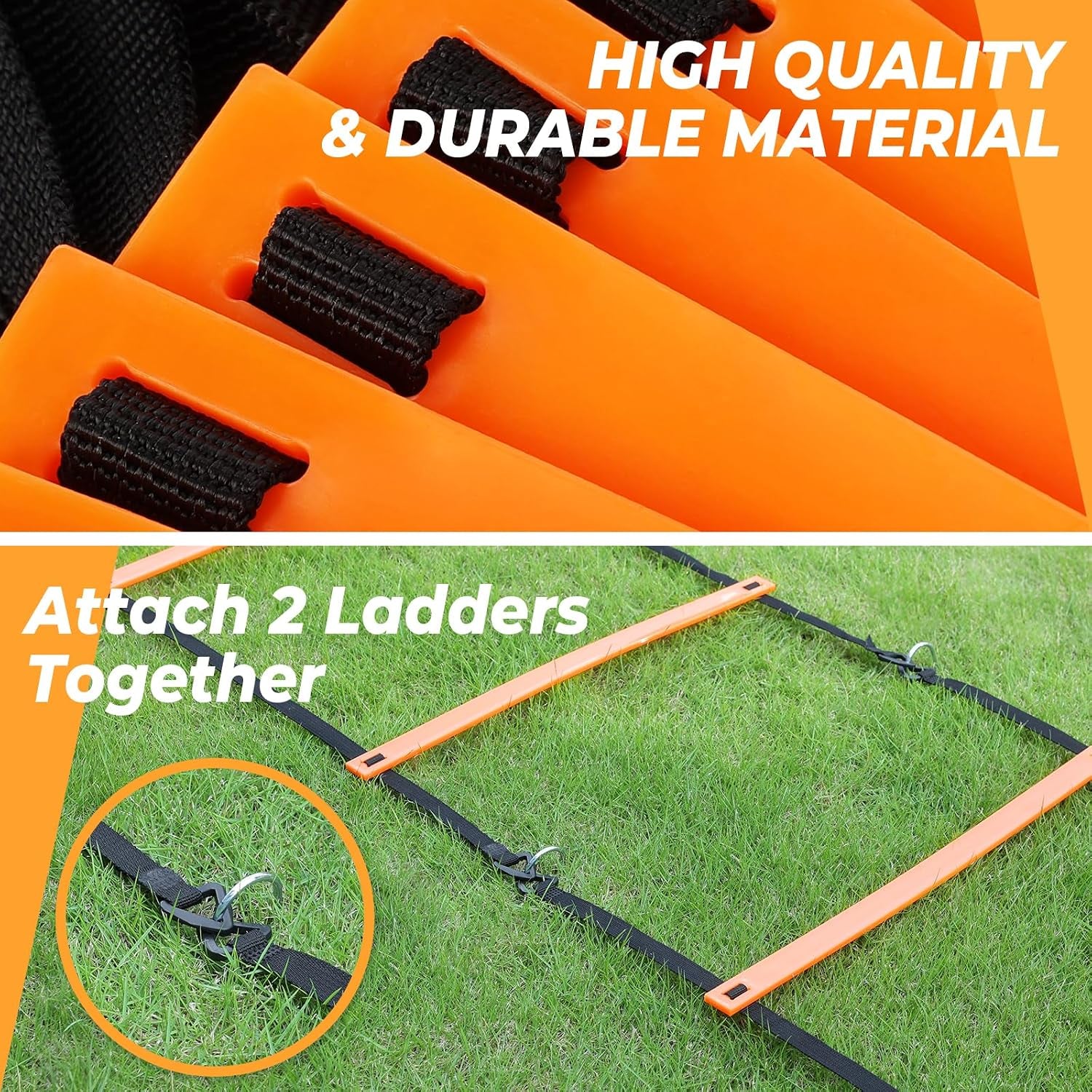 20Ft Agility Ladder & Cone Speed Training Set for Athletes