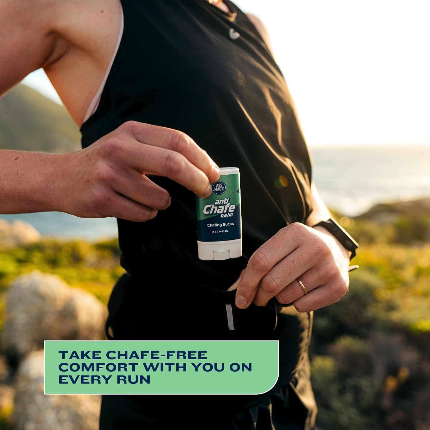 Anti-Chafe Balm Stick – Sweat-Resistant Skin Protection for Athletes
