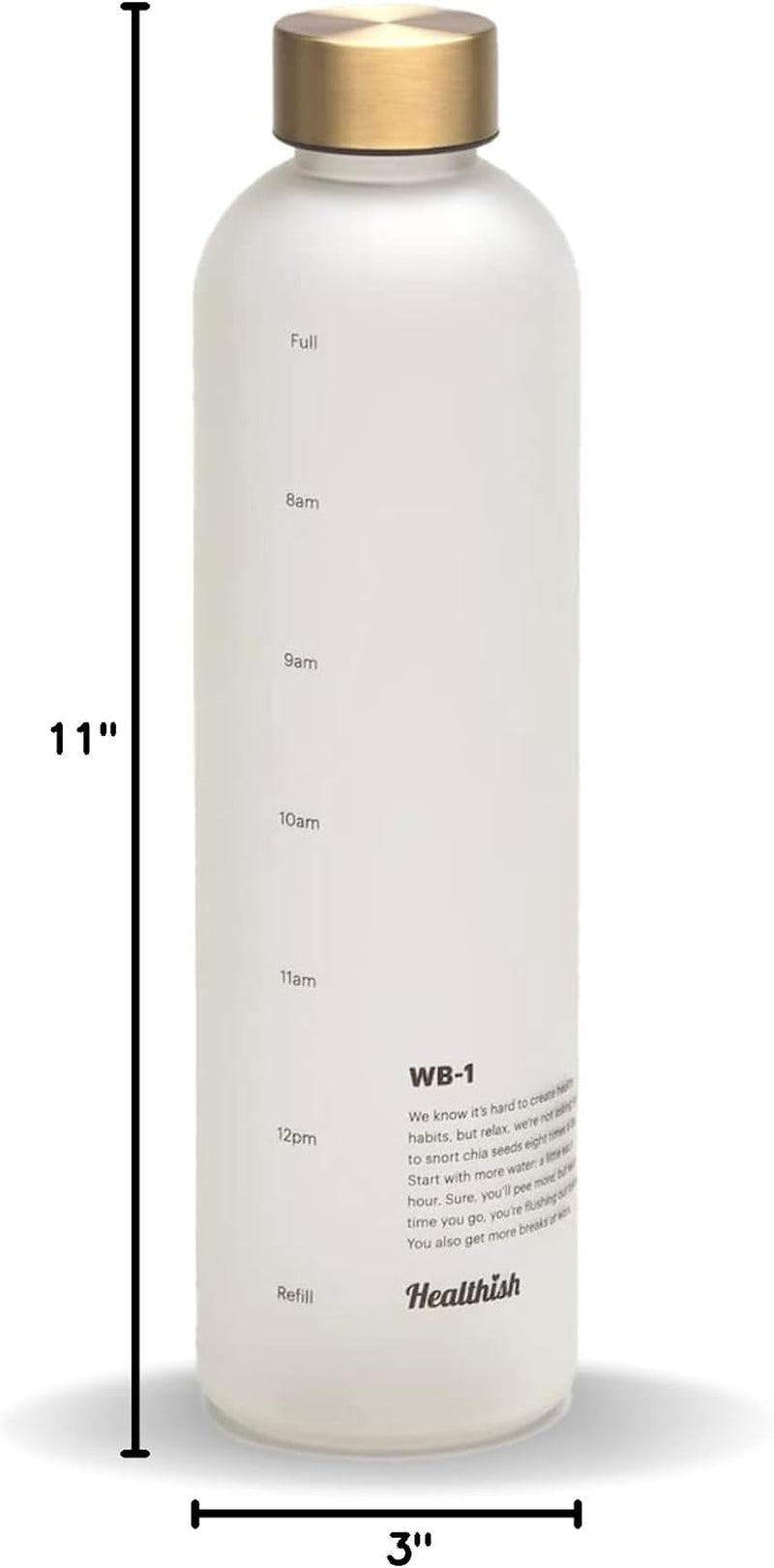 Motivational Time-Marked Water Bottle for All-Day Hydration