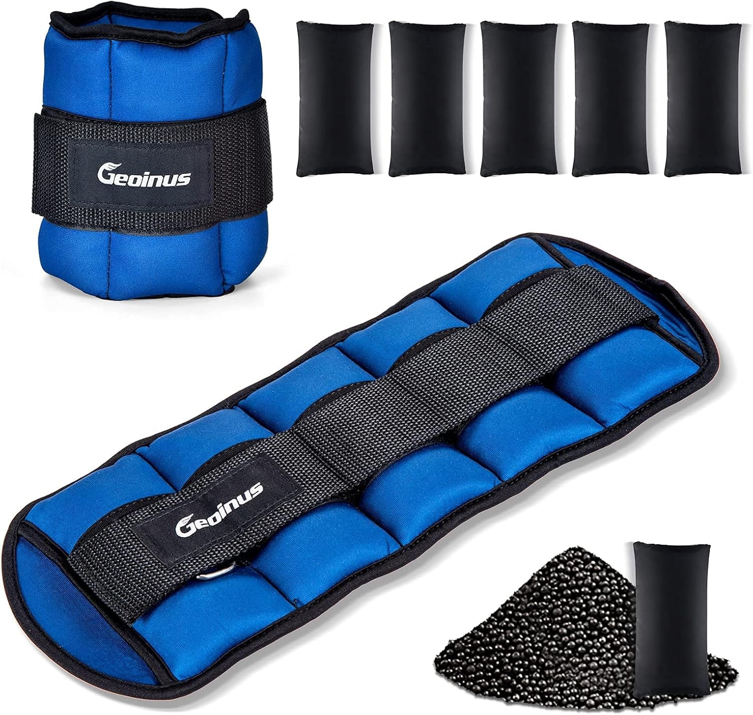 Adjustable Ankle & Wrist Weights Set – Pilates, Yoga & Toning