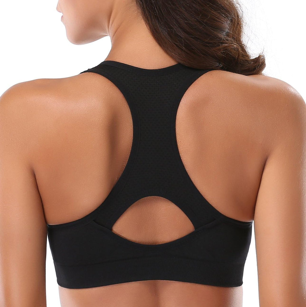 High-Impact Seamless Sports Bra – Racerback Support for Running & Gym