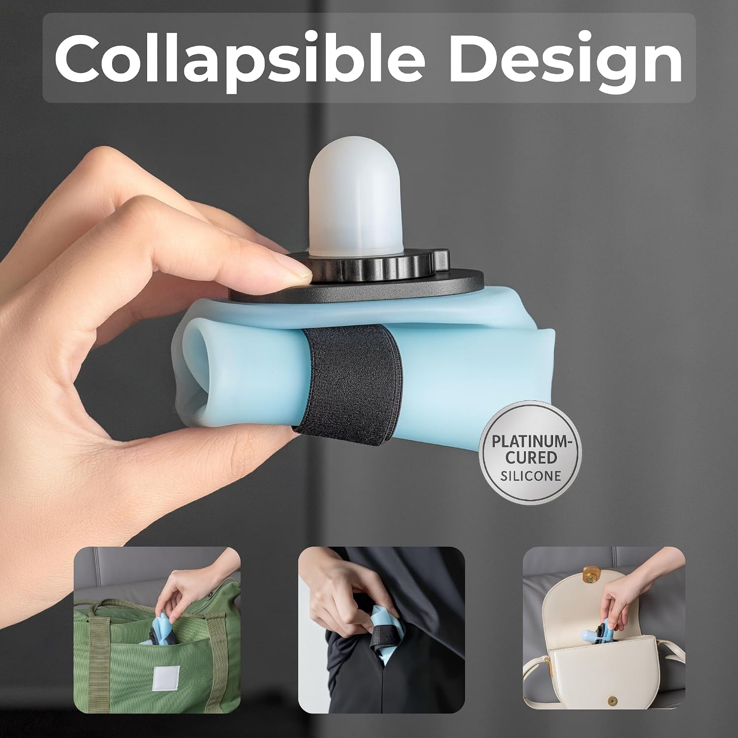 Collapsible Handheld Running Water Bottle – Lightweight & Leak-Proof