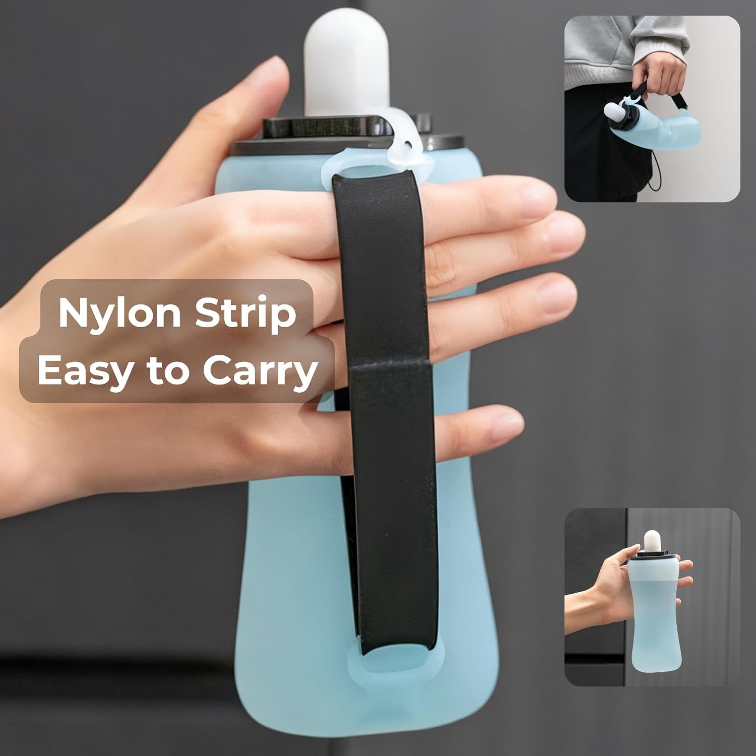 Collapsible Handheld Running Water Bottle – Lightweight & Leak-Proof