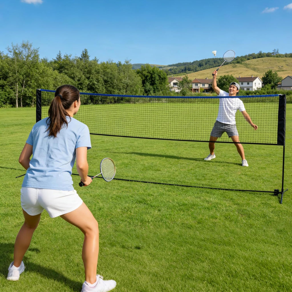 Portable Multi-Sport Net Set – Adjustable Badminton, Volleyball & Pickleball Net