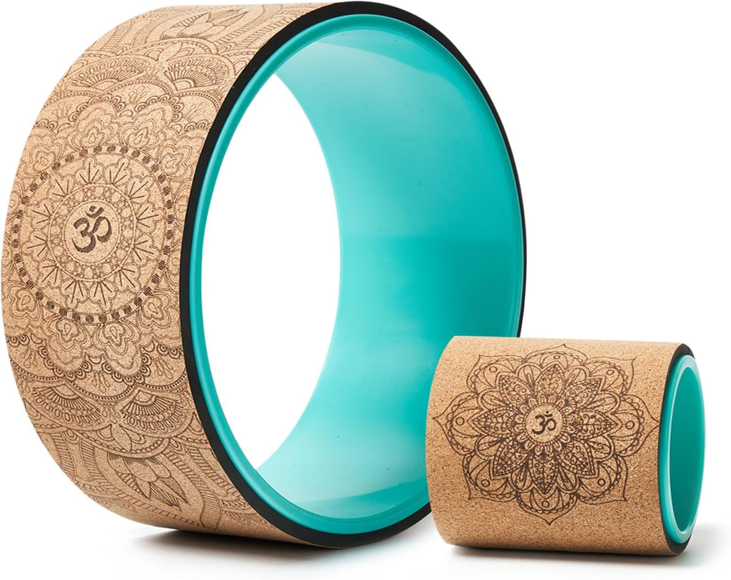 Cork Yoga Wheel for Backbends, Deep Stretch & Spine Relief
