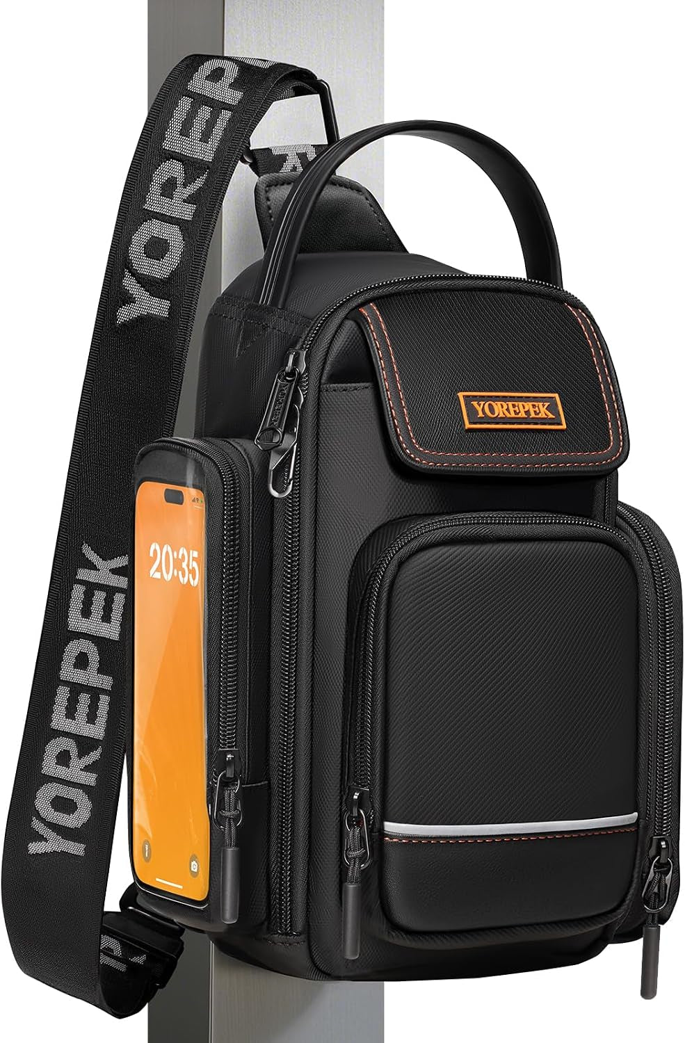 Magnetic Insulated Gym Bottle Carrier with Phone Pouch