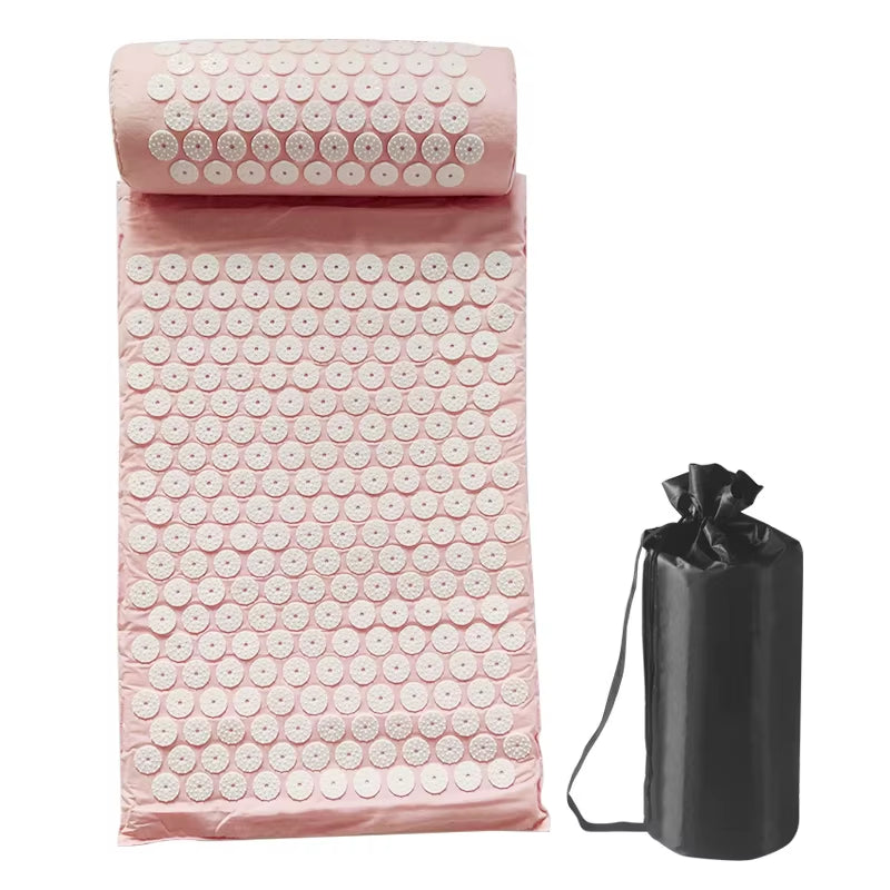 Acupressure Mat & Pillow Set – Back, Neck & Foot Pain Relief