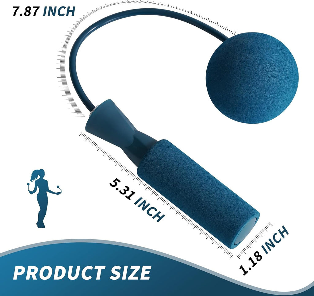 Cordless Weighted Jump Rope – Ropeless Cardio Workout Anywhere