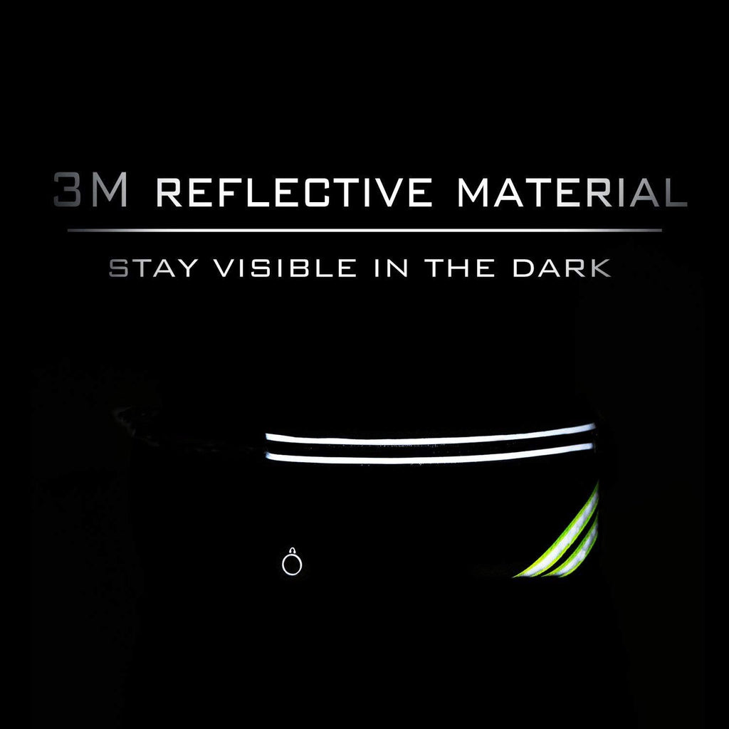 Reflective Running Belt with Water Bottle Holder & Phone Pouch