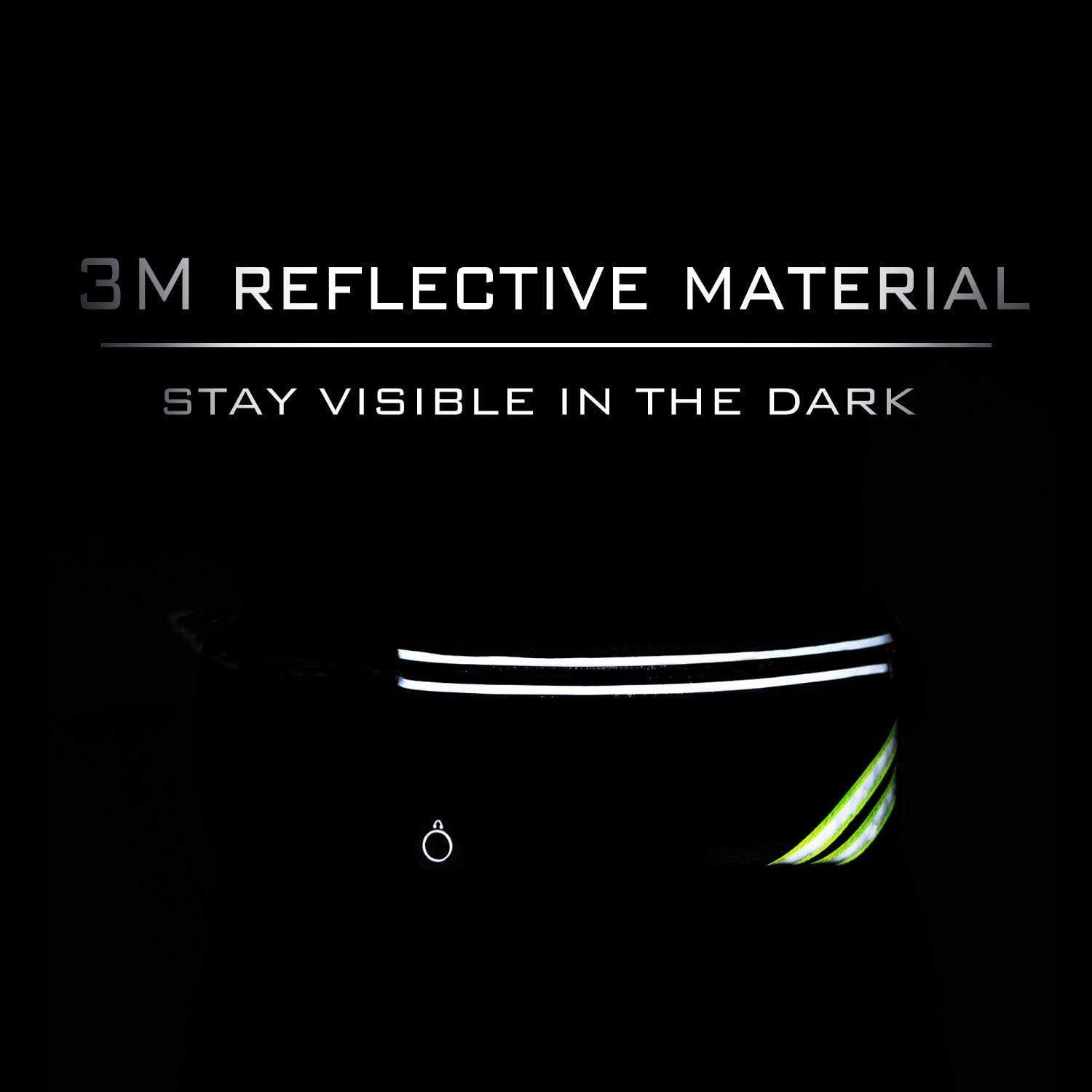 Reflective Running Belt with Water Bottle Holder & Phone Pouch