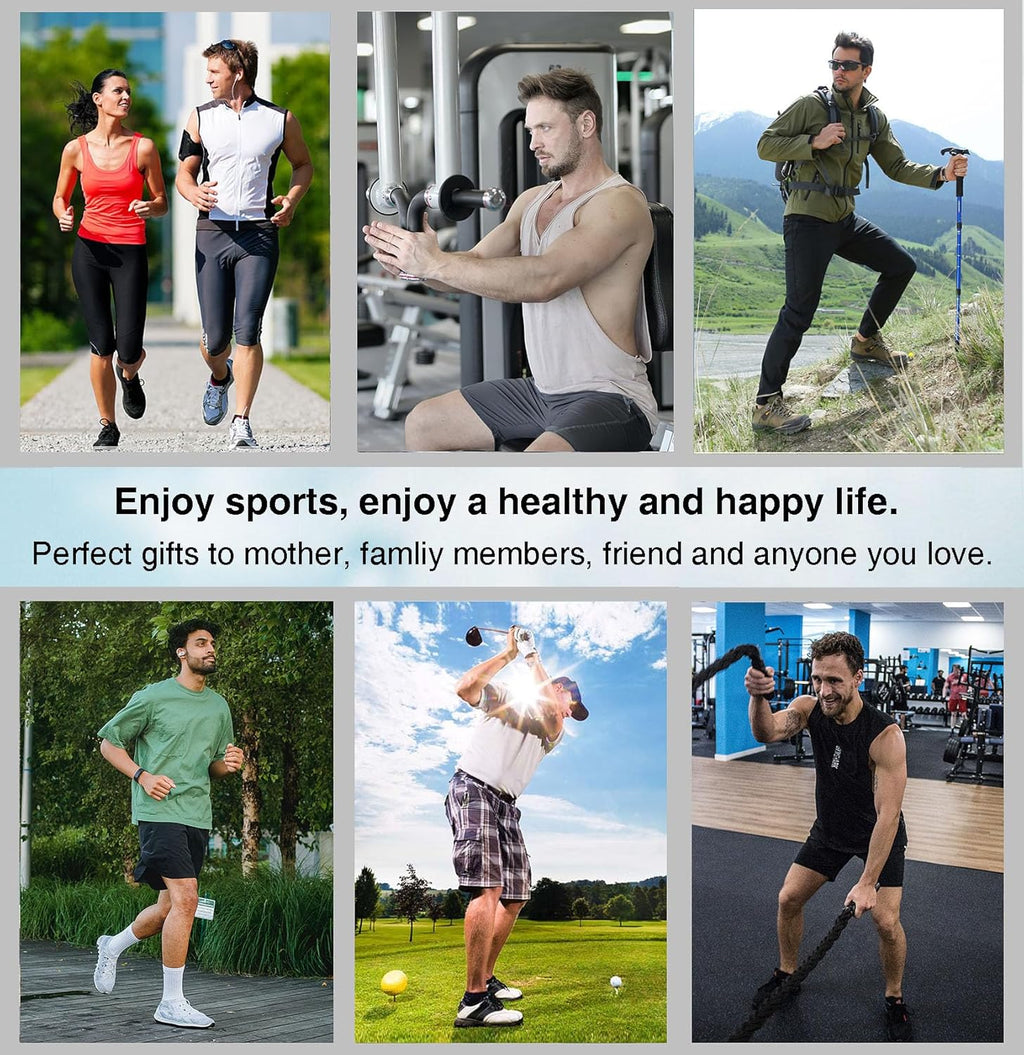 Anti-Blister Cushioned Running Socks – Moisture-Wicking 5-Pack