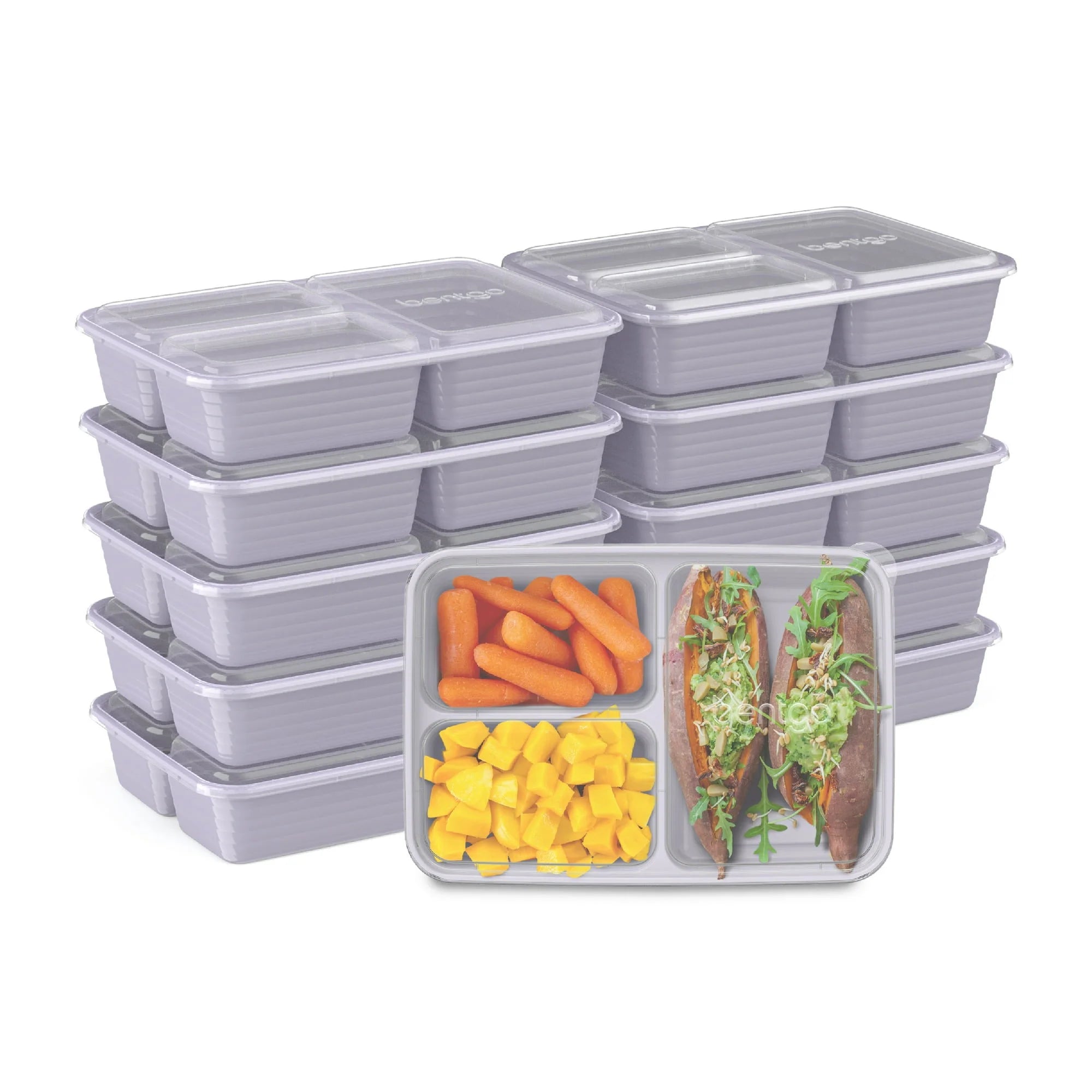 3-Compartment Meal Prep Containers for Gym Nutrition