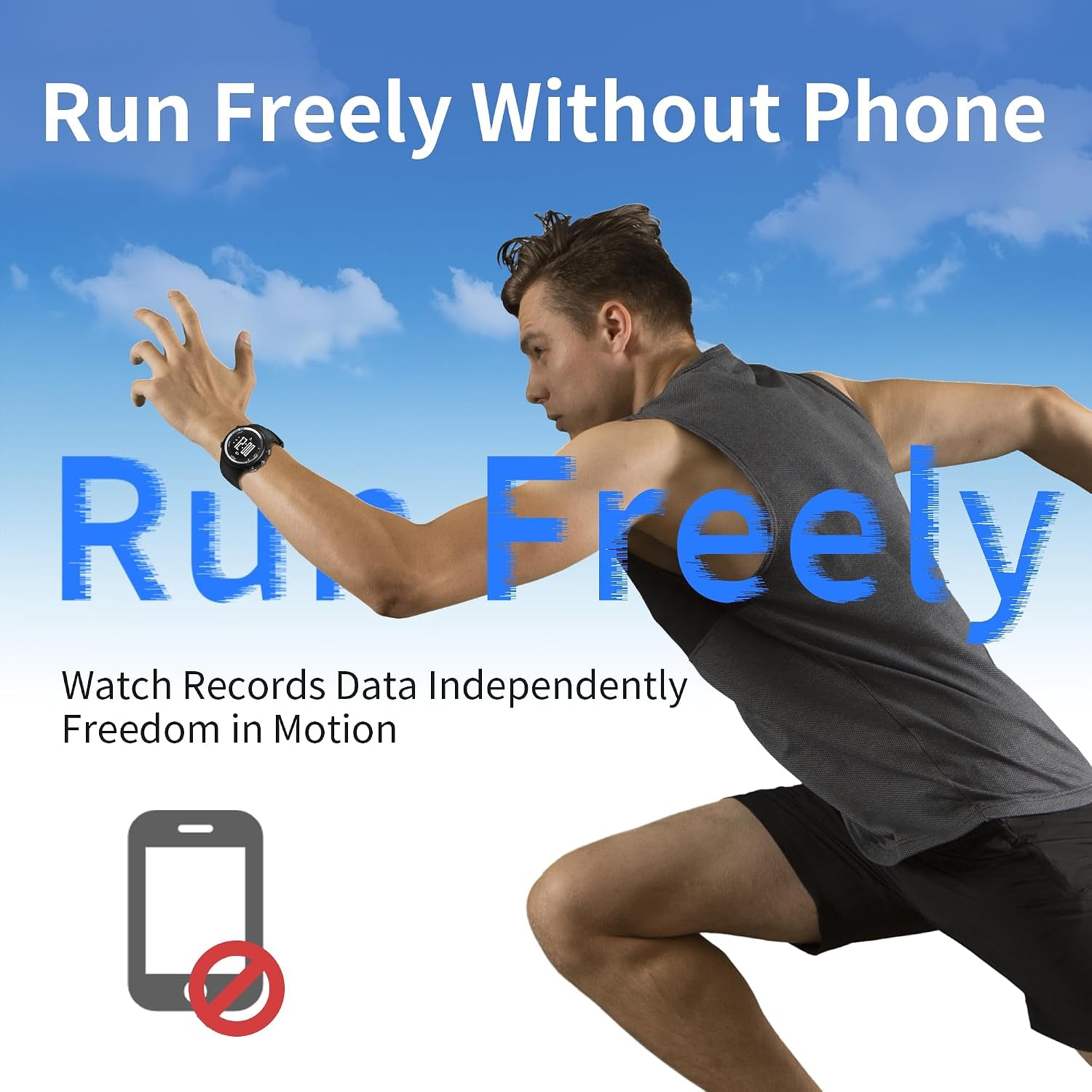 Budget GPS Running Watch with Pace, Distance & Calorie Tracker