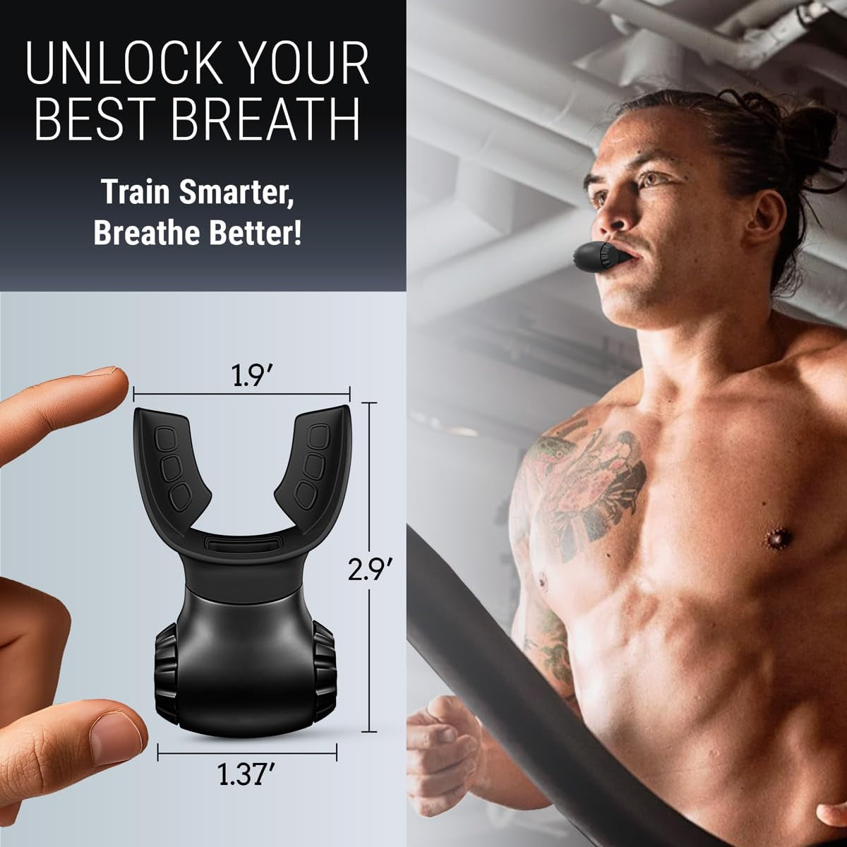 Dual-Resistance Breathing Trainer – Portable Lung Capacity Exerciser