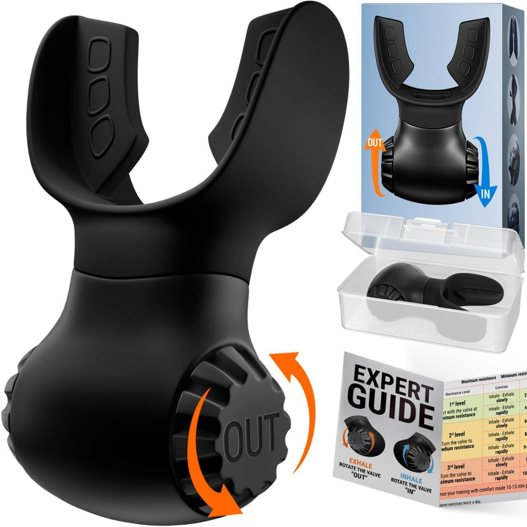 Dual-Resistance Breathing Trainer – Portable Lung Capacity Exerciser