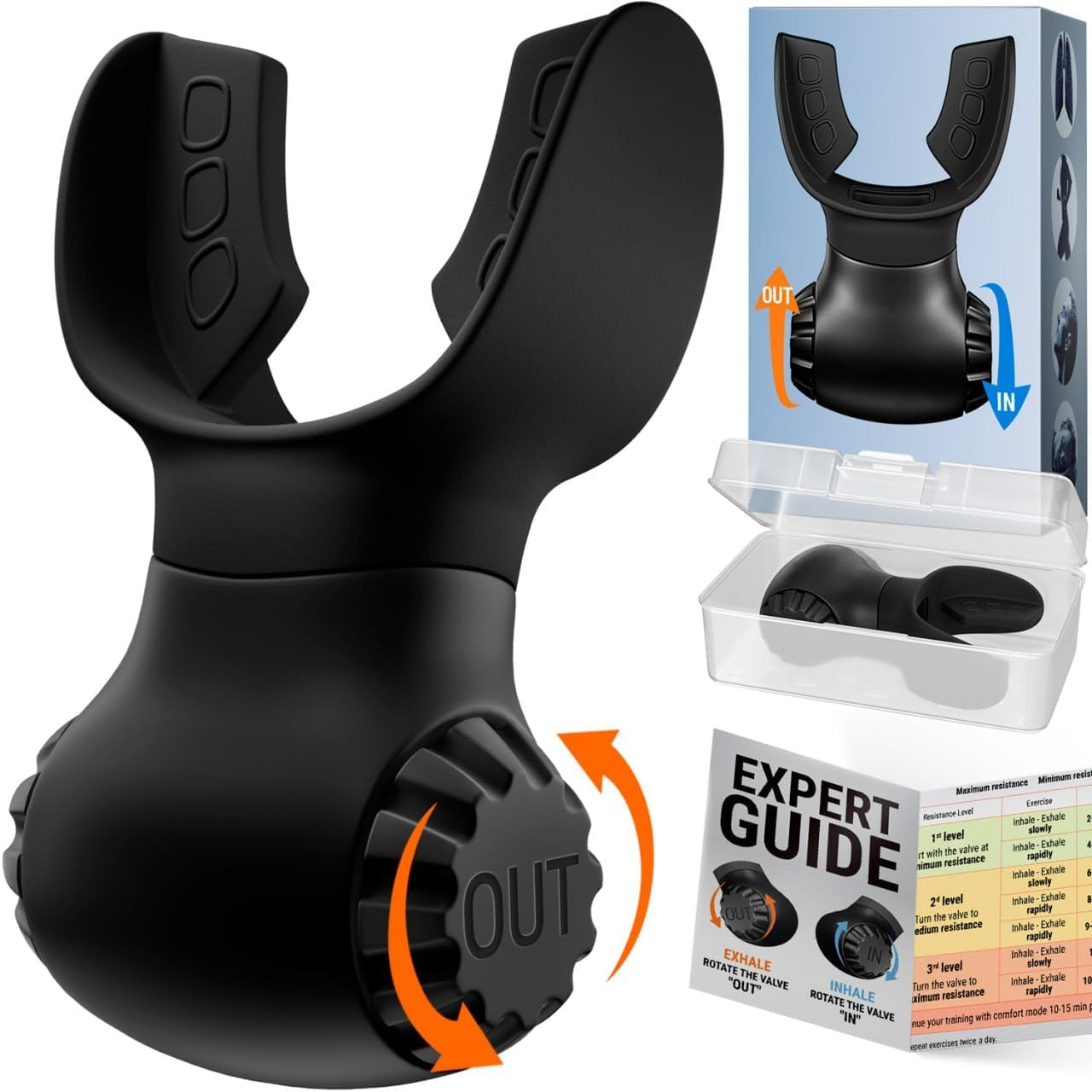 Dual-Resistance Breathing Trainer – Portable Lung Capacity Exerciser