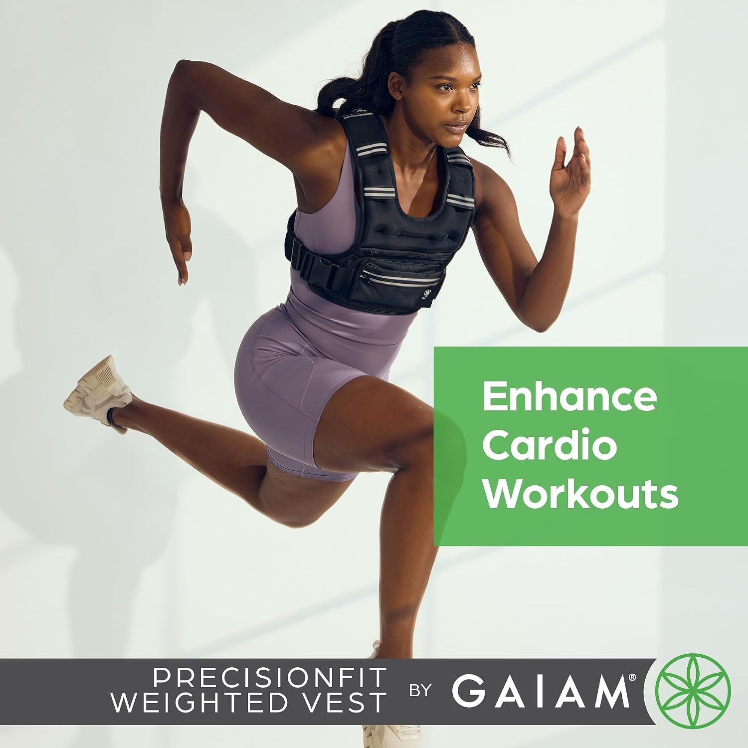 Gaiam Adjustable Weighted Vest – Strength & Cardio Training