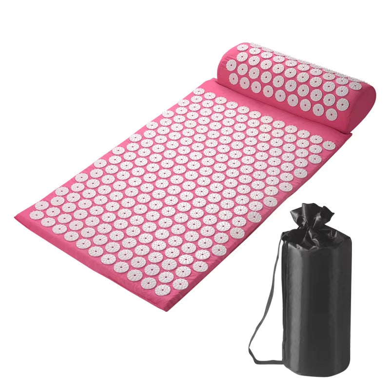 Acupressure Mat & Pillow Set – Back, Neck & Foot Pain Relief