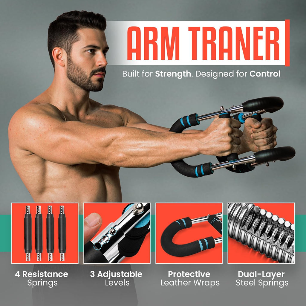 Adjustable Spring Twister Arm Trainer – Chest & Arm Strength Exerciser