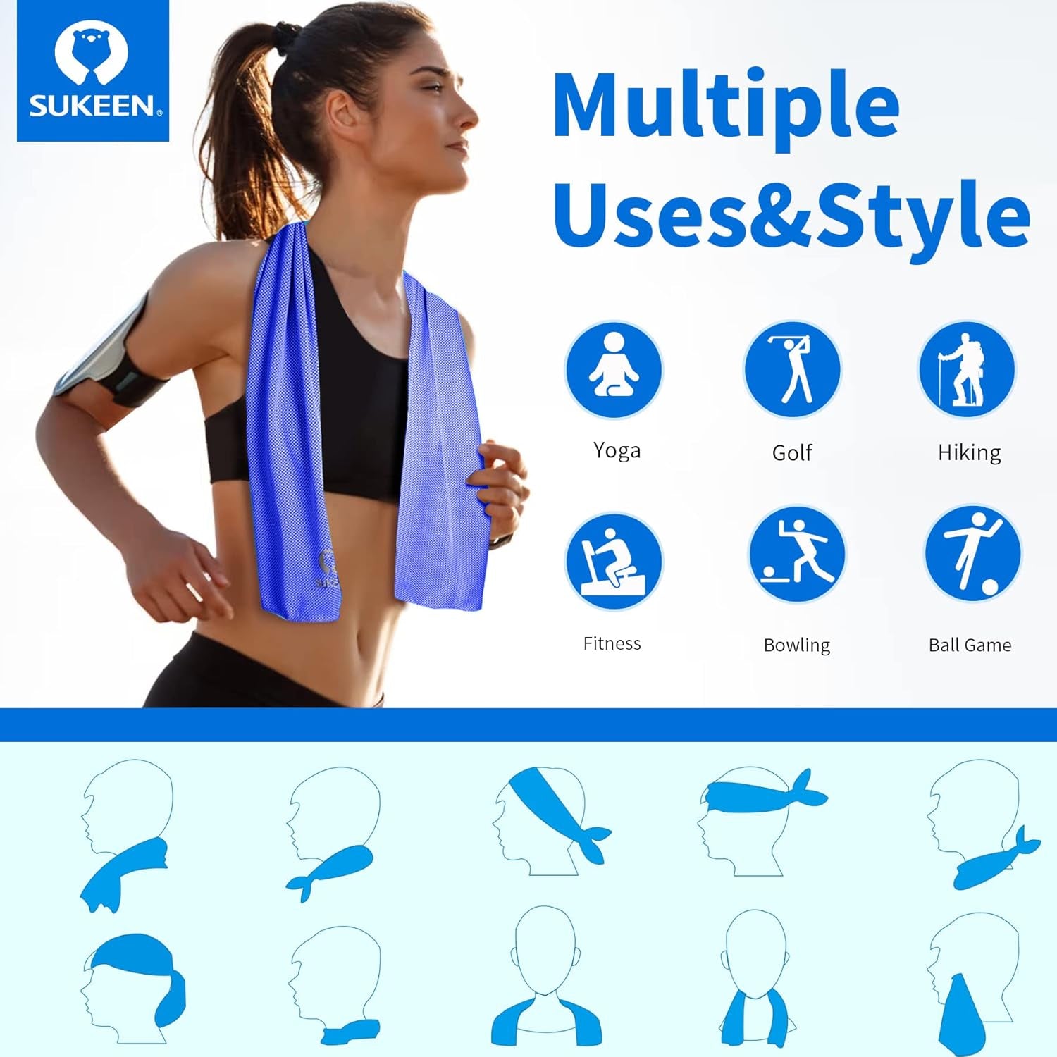 Instant Cooling Towel & Neck Wrap – Chill Relief for Workouts
