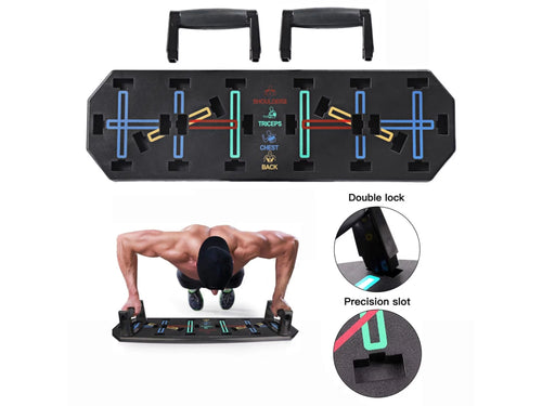 10 in 1 Push up Rack Board System Fitness Workout Train Gym Exercise