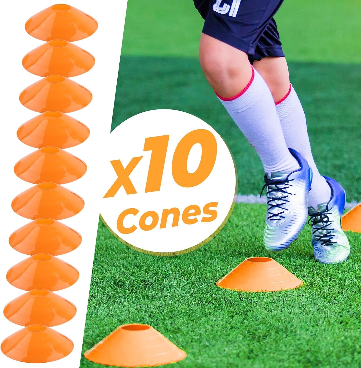 20Ft Agility Ladder & Cone Speed Training Set for Athletes