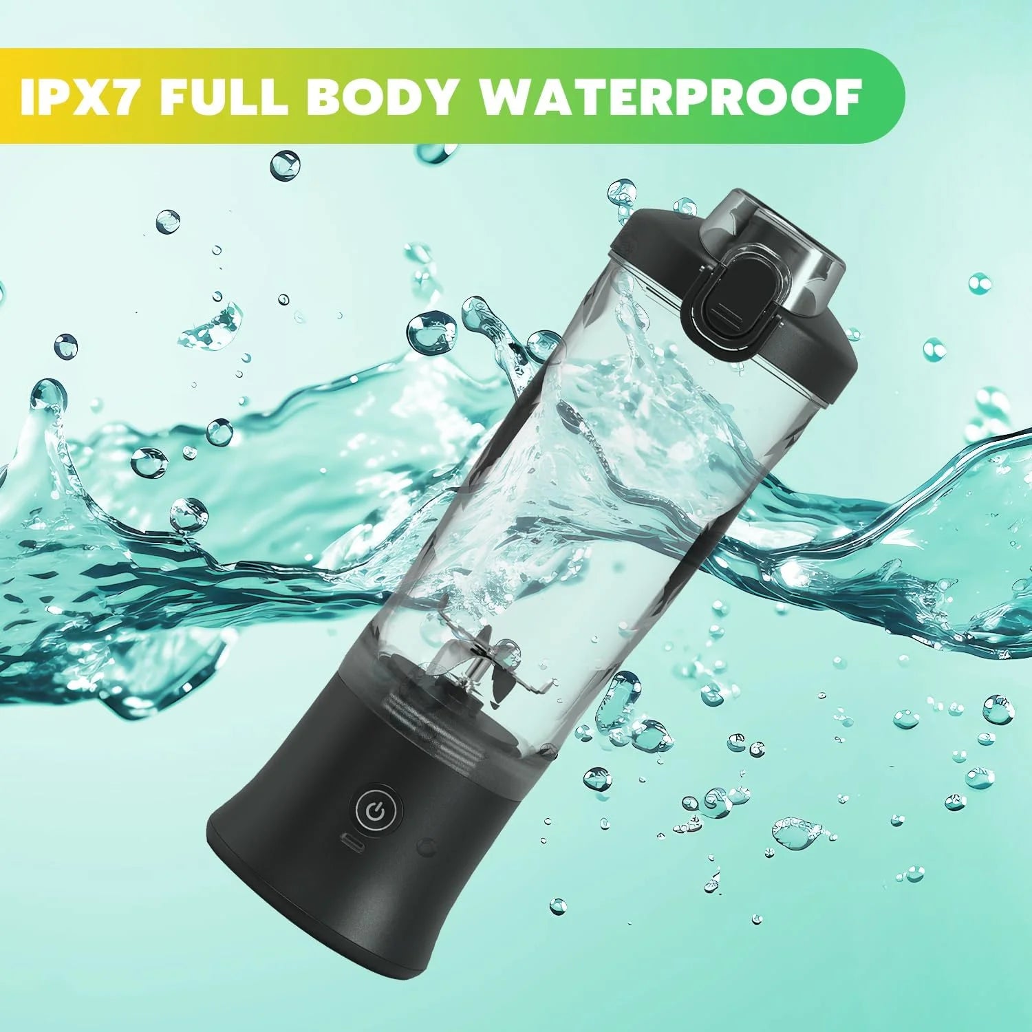USB-C Rechargeable Portable Blender Shaker Bottle