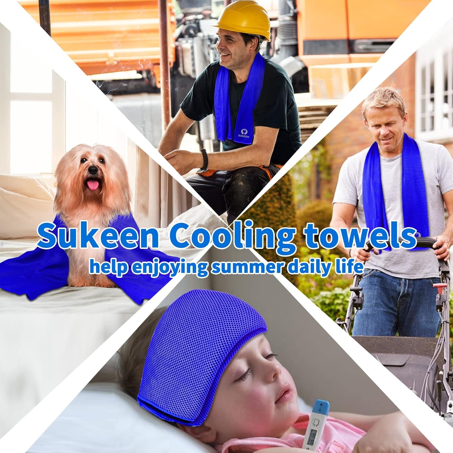 Instant Cooling Towel & Neck Wrap – Chill Relief for Workouts