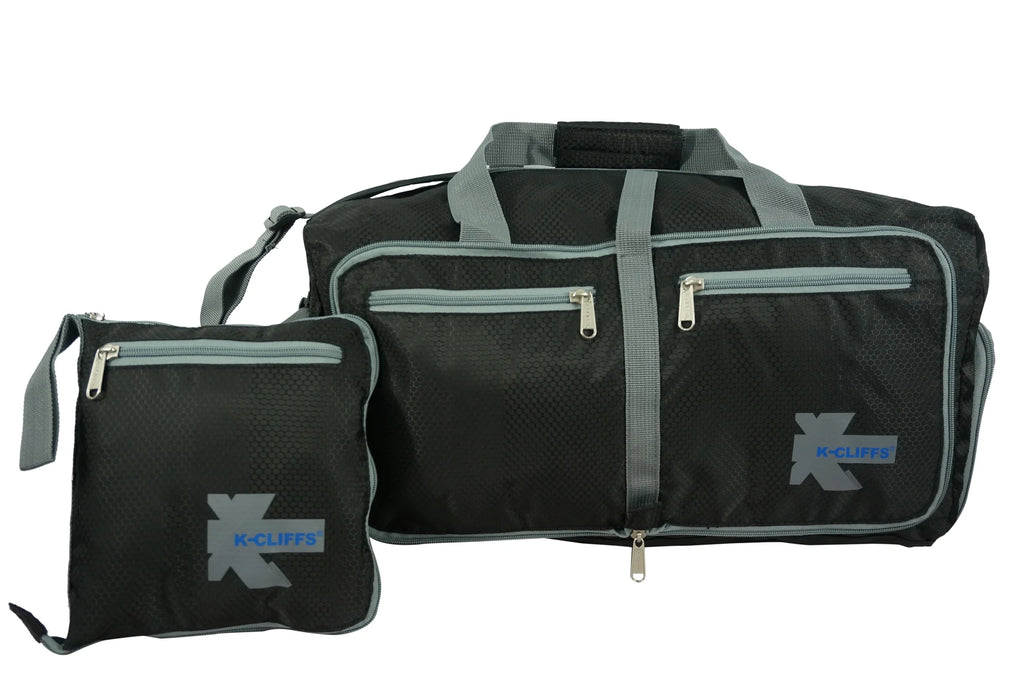 Foldable Gym Duffel Bag with Shoe Compartment – 28In Sports Travel Bag