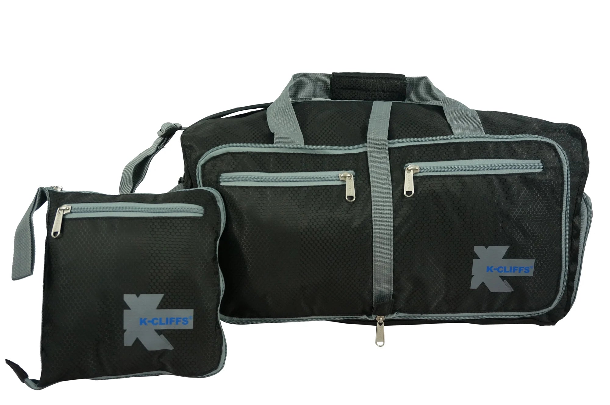 Foldable Gym Duffel Bag with Shoe Compartment – 28In Sports Travel Bag