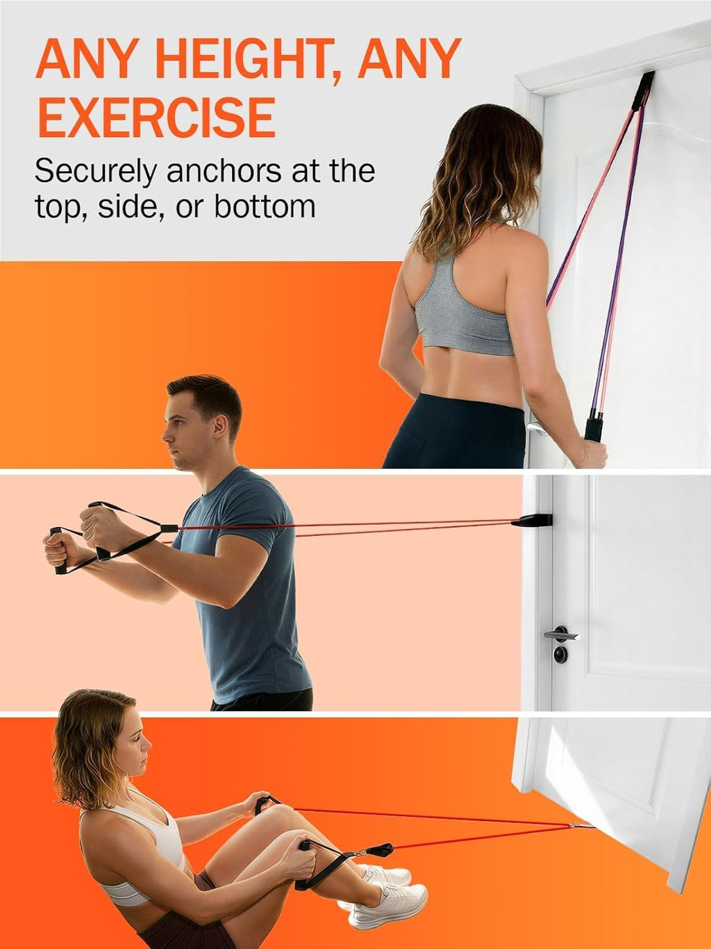 Heavy-Duty Resistance Band Door Anchor – Home Workout Mounting Kit